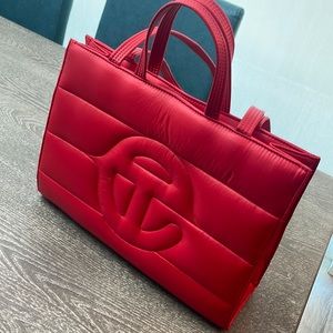 Telfar Puffer Bag color Red!